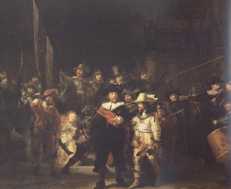 REMBRANDT Harmenszoon van Rijn The Nightmatch (mk33) oil painting picture